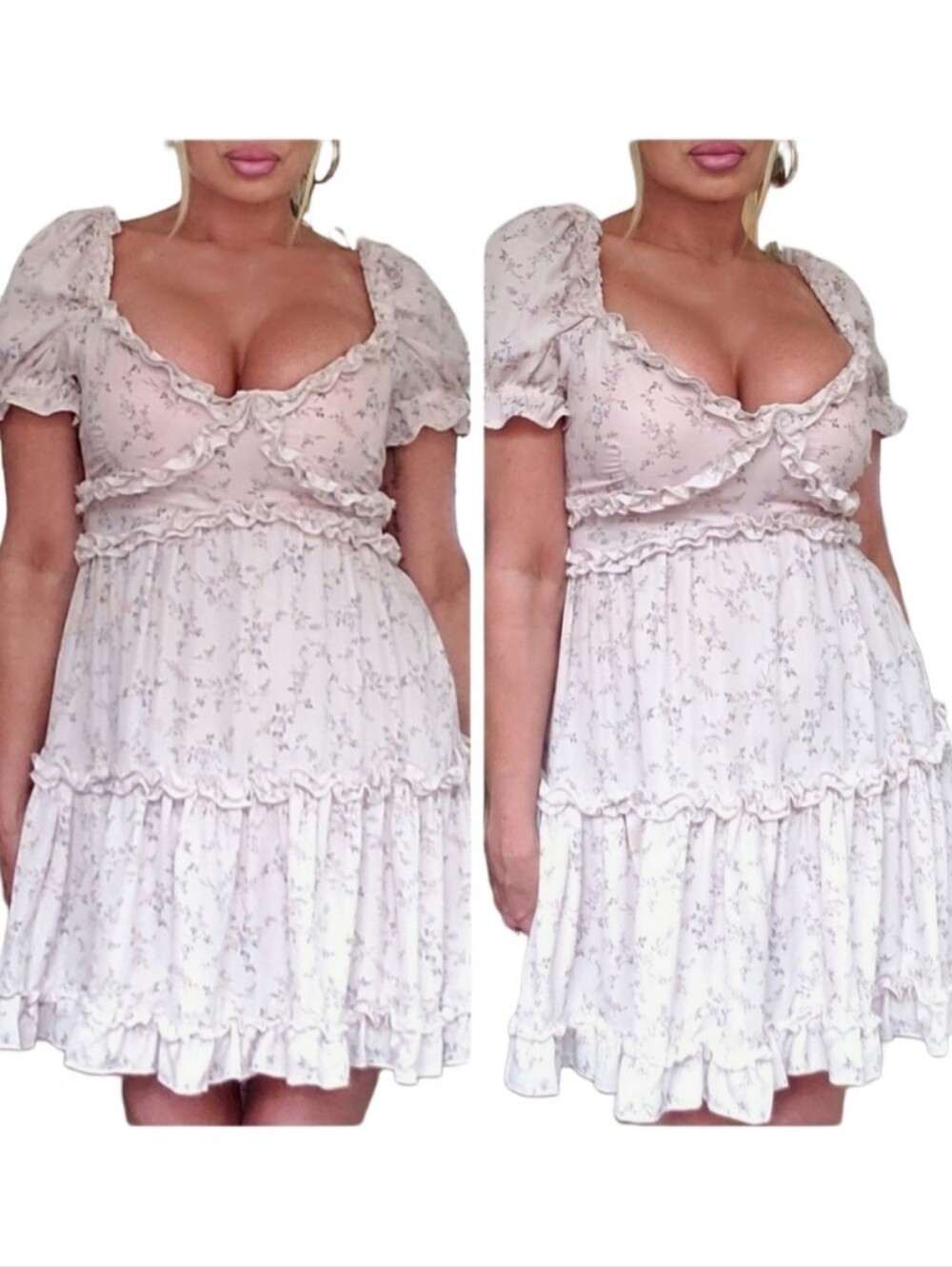 Dollz Kill Style Babydoll Puff Sleeve Dress